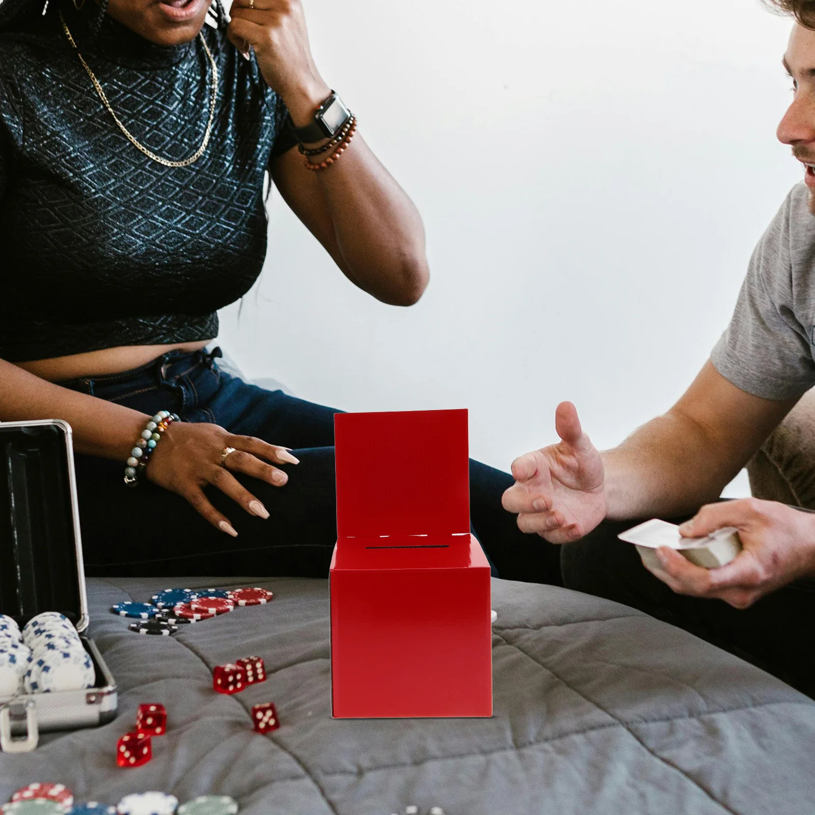 6Pcs Wedding Message Box Premium Card Holder for Wishes Notes Small Gifts Birthday Party Favors Guest Book Alternative Raffle
6Pcs Wedding Message Box Premium Card Holder for Wishes Notes Small Gifts Birthday Party Favors Guest Book Alternative Raffle