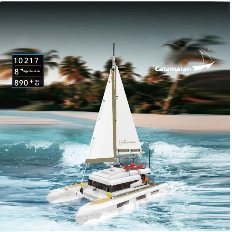 Catamaran Building Block Model Boat Decompression Assembly Kit Wooden Sailboat Toy Ornaments Creative Boy Gift
Catamaran Building Block Model Boat Decompression Assembly Kit Wooden Sailboat Toy Ornaments Creative Boy Gift