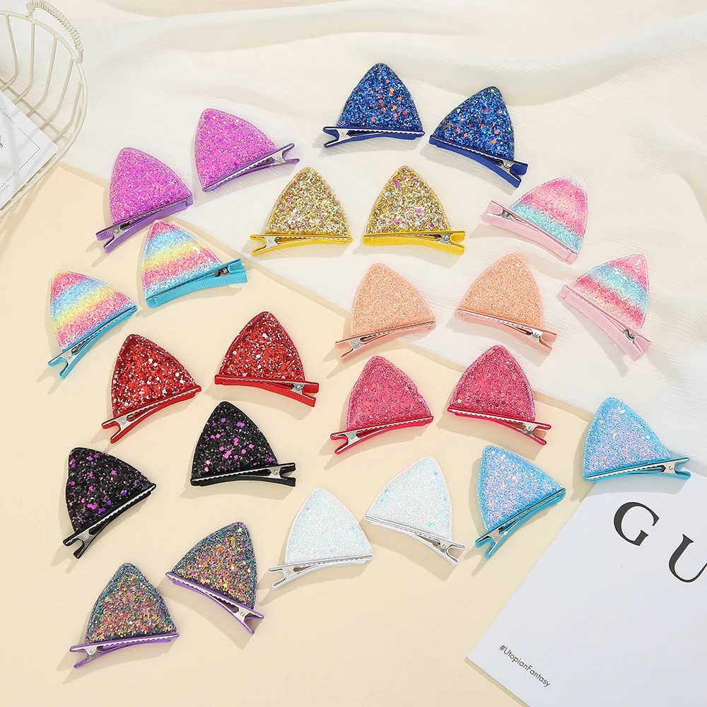 Cat ear side Princess hair clip Sweet girl cute Color hair clip new clip powder Sparkly side clip Hair Party Decoration
Cat ear side Princess hair clip Sweet girl cute Color hair clip new clip powder Sparkly side clip Hair Party Decoration