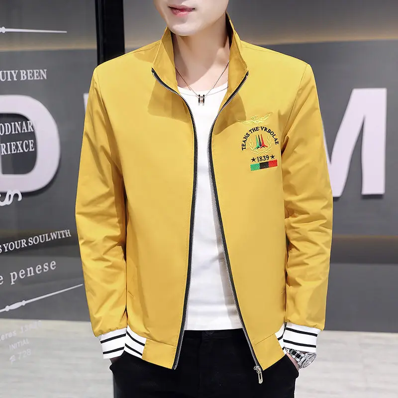 Осенний Sle, мужская повседневная модная куртка Jaet, молодежный модный длинный све, верхняя одежда с откидным воротником, весенне-осенний топ из полиэфирного волокна
Осенний Sle, мужская повседневная модная куртка Jaet, молодежный модный длинный све, верхняя одежда с откидным воротником, весенне-осенний топ из полиэфирного волокна