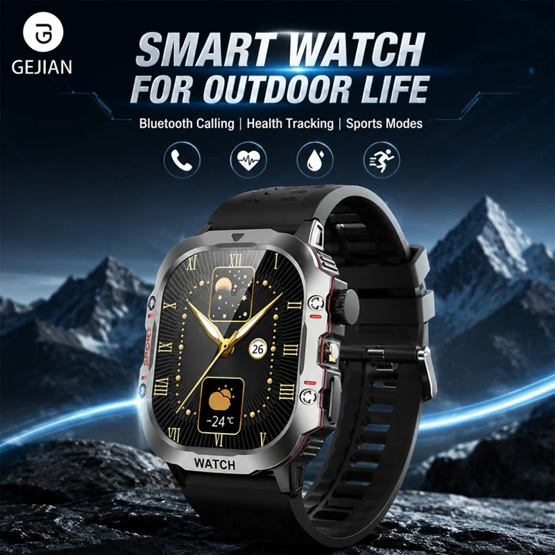 2026 New 2.01"Flashlight Smart Watch Bluetooth Call Heart Rate Health Monitor IP67 Waterproof Outdoor Smartwatch For Android IOS
2026 New 2.01"Flashlight Smart Watch Bluetooth Call Heart Rate Health Monitor IP67 Waterproof Outdoor Smartwatch For Android IOS