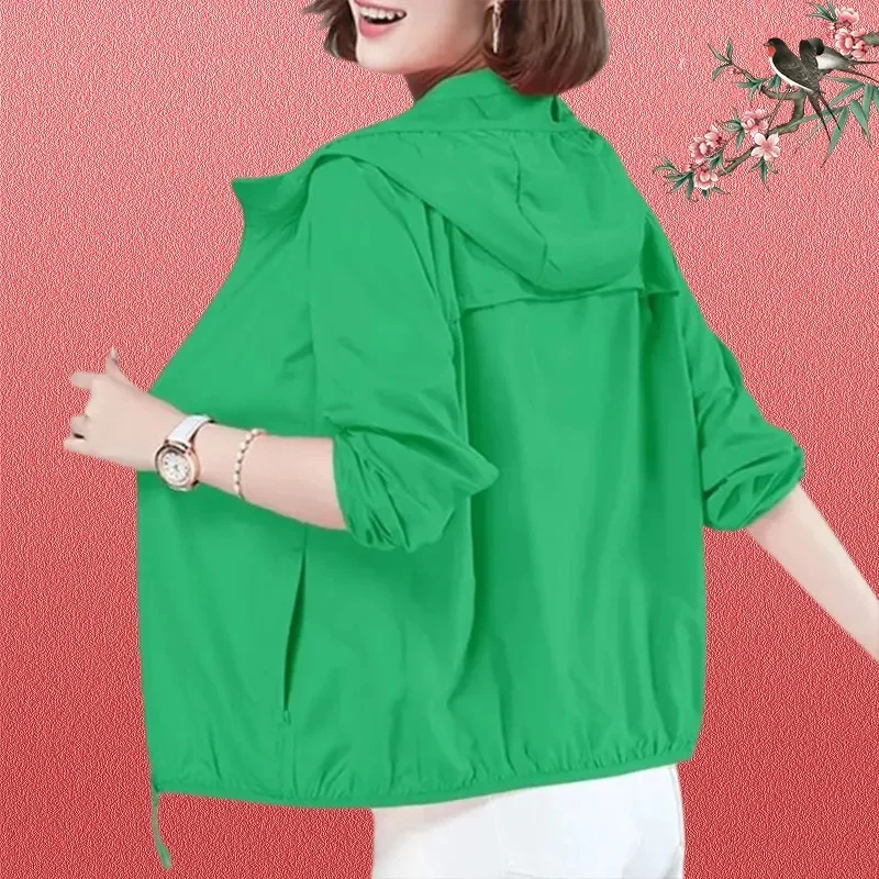 Thin Sunscreen Clothing Anti UV Sun-Protective Leisure Hooded Outwear Quick Dry Waterproof Summer Long Sleeved Jacket Summer
Thin Sunscreen Clothing Anti UV Sun-Protective Leisure Hooded Outwear Quick Dry Waterproof Summer Long Sleeved Jacket Summer