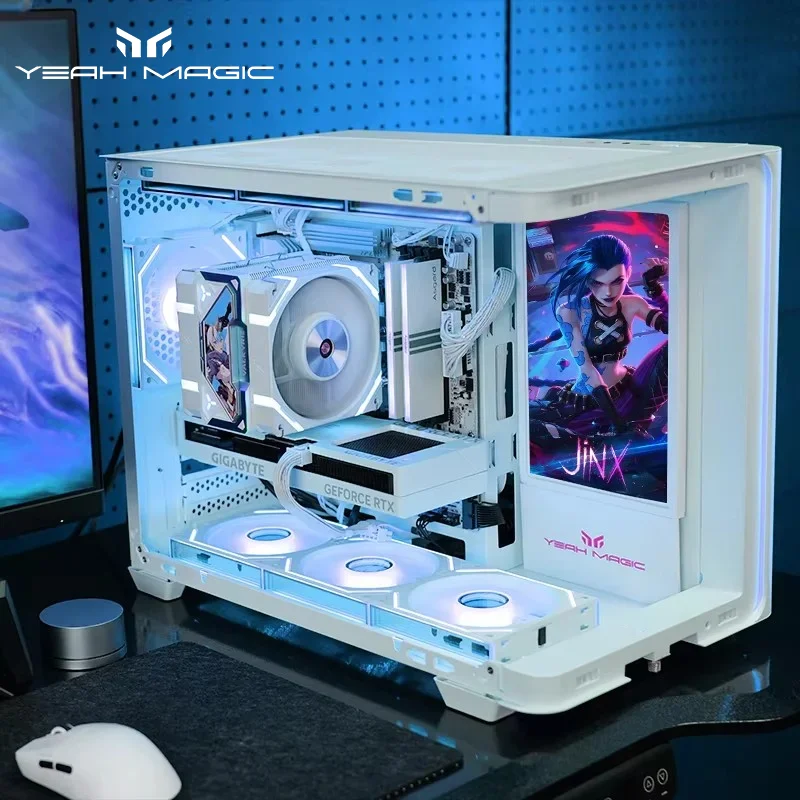 Yeah Magic BIFROST MATX Desktop Computer Case Sea View Room Chassis PC Case ARGB Light Strip Support 360 Water-cooled 컴퓨터 사례
Yeah Magic BIFROST MATX Desktop Computer Case Sea View Room Chassis PC Case ARGB Light Strip Support 360 Water-cooled 컴퓨터 사례