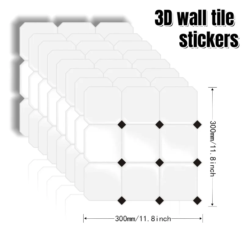 Waterproof Moisture-proof Imitation Tile Self-adhesive Wallpaper with Aluminum Foil Bottom 3d Grid Viny Wall Stickers Home Decor
Waterproof Moisture-proof Imitation Tile Self-adhesive Wallpaper with Aluminum Foil Bottom 3d Grid Viny Wall Stickers Home Decor