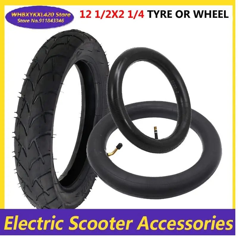 12 1/2X2 1/4 wheel tire, inner tube and rim set for electric scooters, electric bicycles and folding bicycles
12 1/2X2 1/4 wheel tire, inner tube and rim set for electric scooters, electric bicycles and folding bicycles
