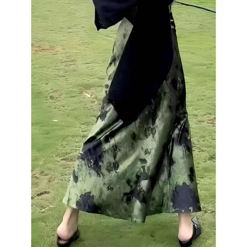 Women's New Chinese Style Ink Print Mermaid Skirt Draped Slim Long Skirt for Summer
Women's New Chinese Style Ink Print Mermaid Skirt Draped Slim Long Skirt for Summer