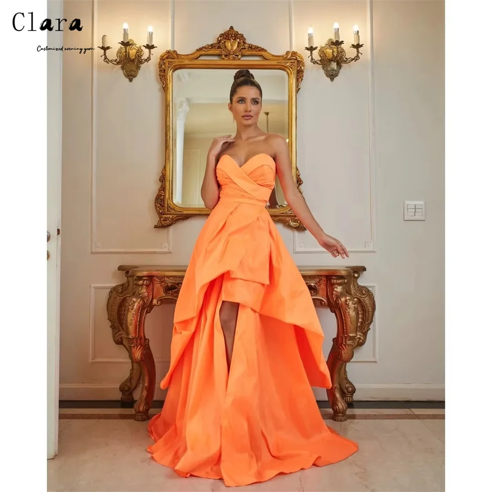 Clara Custom Orange Sweetheart Side Slit A Line Elegant Cocktail Dresses 2026 Woman Luxury Evening Dress Ball Gown Dresses Party
Clara Custom Orange Sweetheart Side Slit A Line Elegant Cocktail Dresses 2026 Woman Luxury Evening Dress Ball Gown Dresses Party