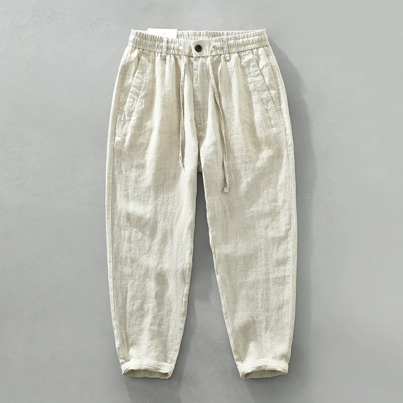 Men's Chinese Style 100% Linen Pants - Year-Round Japanese-Inspired Retro Loose Straight-Leg Casual Cropped Trousers Summer
Men's Chinese Style 100% Linen Pants - Year-Round Japanese-Inspired Retro Loose Straight-Leg Casual Cropped Trousers Summer