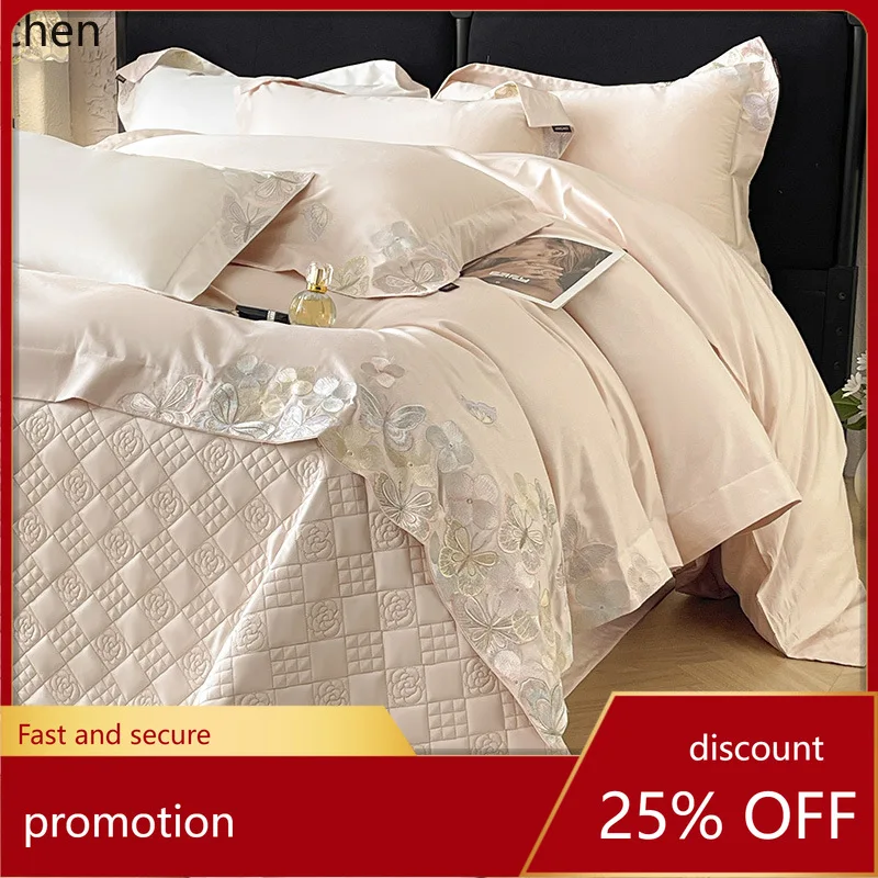 HXL 100-count long-staple cotton four-piece bedding set, all-cotton duvet cover, bedspread, and bedding
HXL 100-count long-staple cotton four-piece bedding set, all-cotton duvet cover, bedspread, and bedding