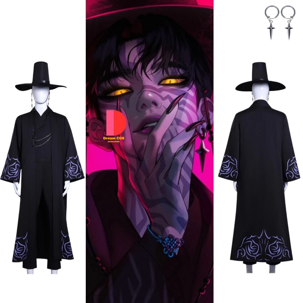 Anime Demon Hunters Cosplay Costume Saja Boys Role Playing Black Stage Outfit with Hat Uniform for Men ComicCon Halloween Party
Anime Demon Hunters Cosplay Costume Saja Boys Role Playing Black Stage Outfit with Hat Uniform for Men ComicCon Halloween Party
