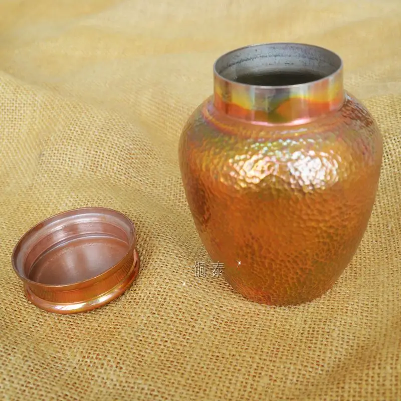 Handmade Customized Pure Copper Pot Tea Cans Container Retro With Lid Thick Gift
Handmade Customized Pure Copper Pot Tea Cans Container Retro With Lid Thick Gift