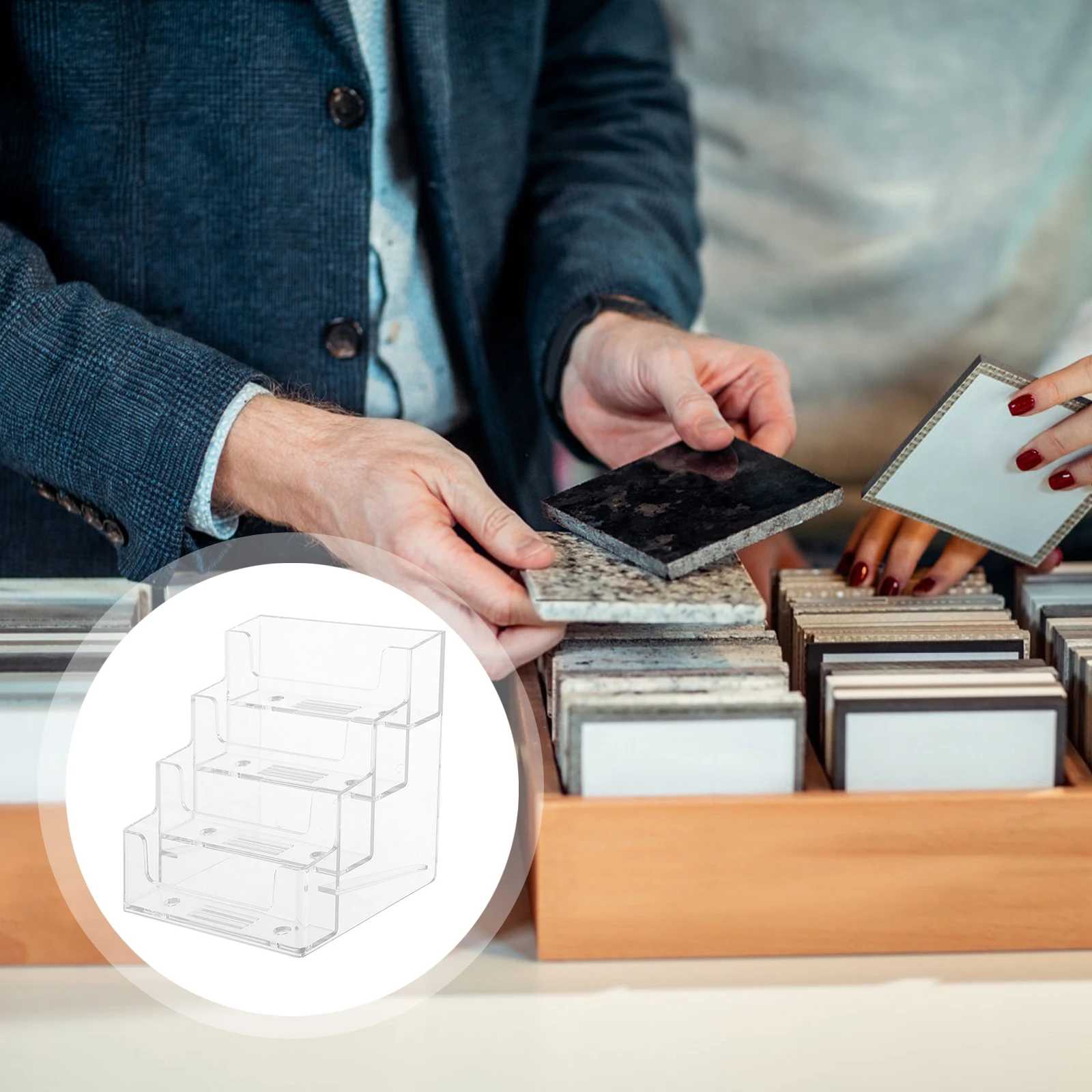 Sturdy Business Organizer Clear Desktop Display Stand Compact Transparent Holder for Office Desk Business Holder Display
Sturdy Business Organizer Clear Desktop Display Stand Compact Transparent Holder for Office Desk Business Holder Display