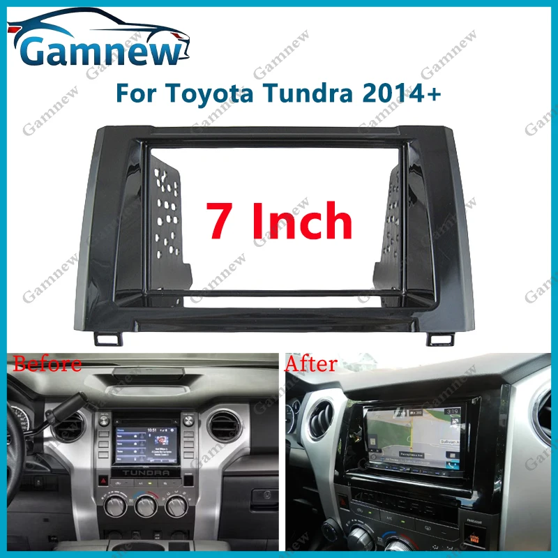 7 inch 2DIN Car Fascia Radio Panel For Toyota Tundra 2014+ Frame Kit Install Facia Face Plate
7 inch 2DIN Car Fascia Radio Panel For Toyota Tundra 2014+ Frame Kit Install Facia Face Plate