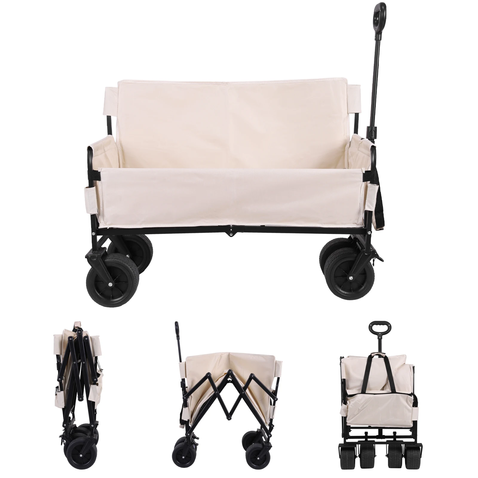 Heavy Duty Collapsible Utility Wagon with Wheels Heavy Duty Utility Folding Cart for Groceries Garden Sport
Heavy Duty Collapsible Utility Wagon with Wheels Heavy Duty Utility Folding Cart for Groceries Garden Sport