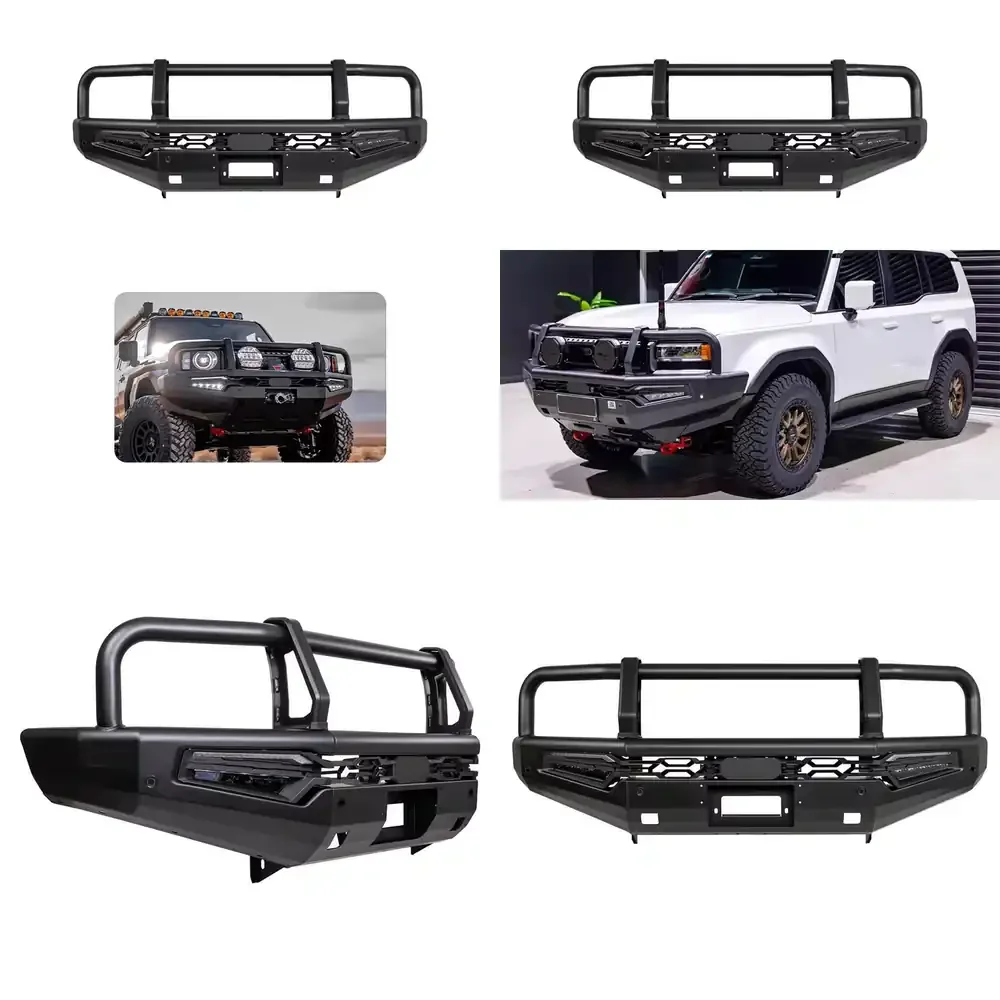Off-road 4x4 Parts Steel Bull Bar Front Bumper for Land Cruiser LC76 250 300 FangChengBao BJ40 Tank 400 G700
Off-road 4x4 Parts Steel Bull Bar Front Bumper for Land Cruiser LC76 250 300 FangChengBao BJ40 Tank 400 G700