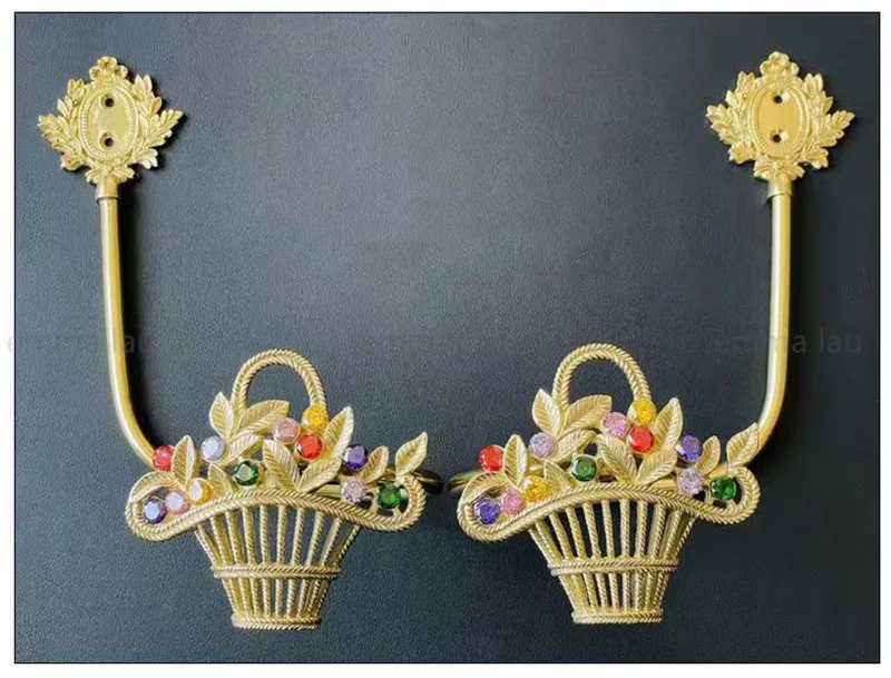Window Curtain Decoration Hook Retro Golden Flower Basket Shape Curtain Buckles Hanger Brass Room Hardware Curtain Hangers
Window Curtain Decoration Hook Retro Golden Flower Basket Shape Curtain Buckles Hanger Brass Room Hardware Curtain Hangers