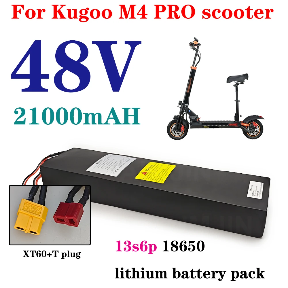 48V scooter battery for Kugoo M4/M4Pro/Max Speed 21Ah Battery 18650 13S6P lithium battery pack with BMS
48V scooter battery for Kugoo M4/M4Pro/Max Speed 21Ah Battery 18650 13S6P lithium battery pack with BMS