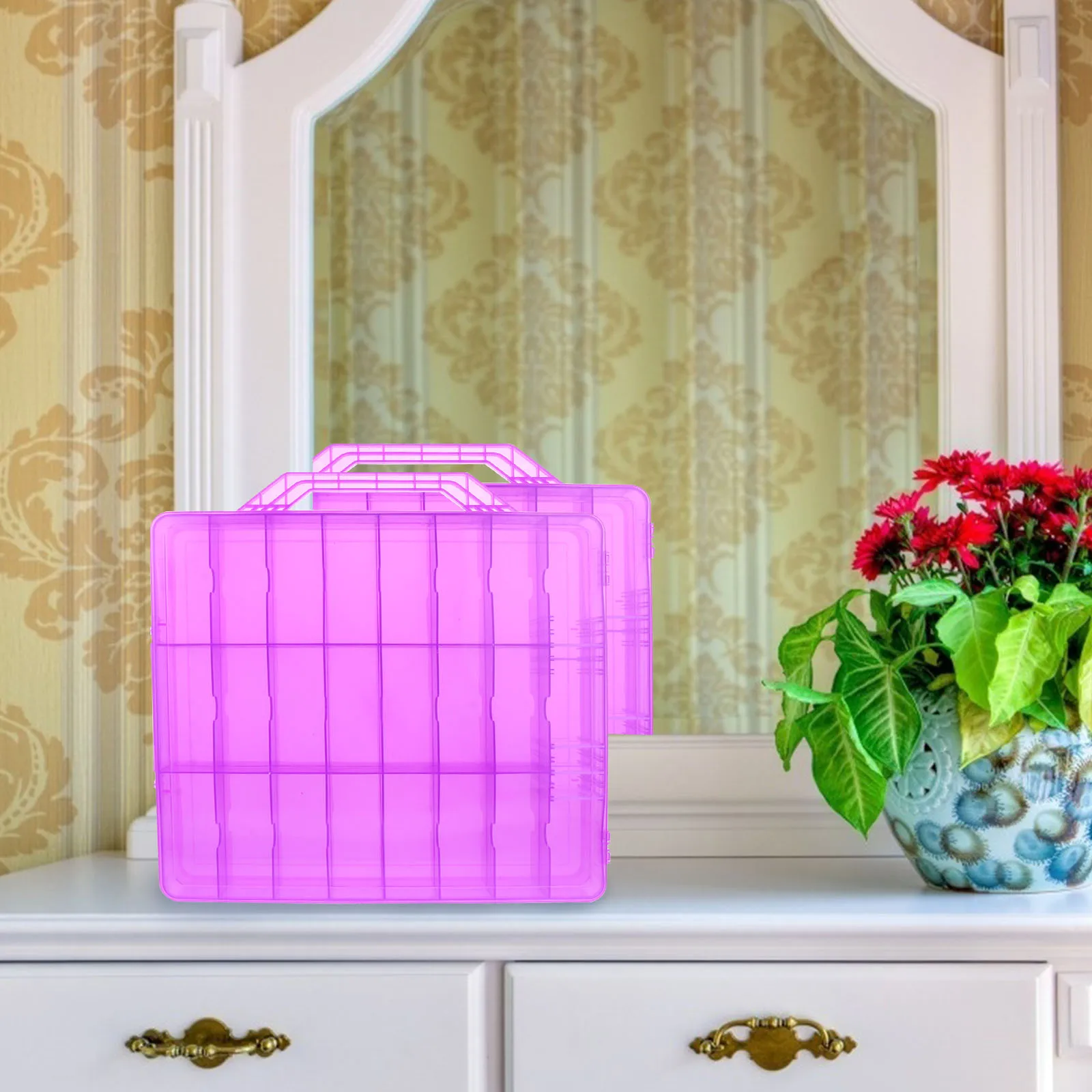 Nail Art Supplies Polish Storage Box Manicure Organizer Double Layer Purple Travel
Nail Art Supplies Polish Storage Box Manicure Organizer Double Layer Purple Travel