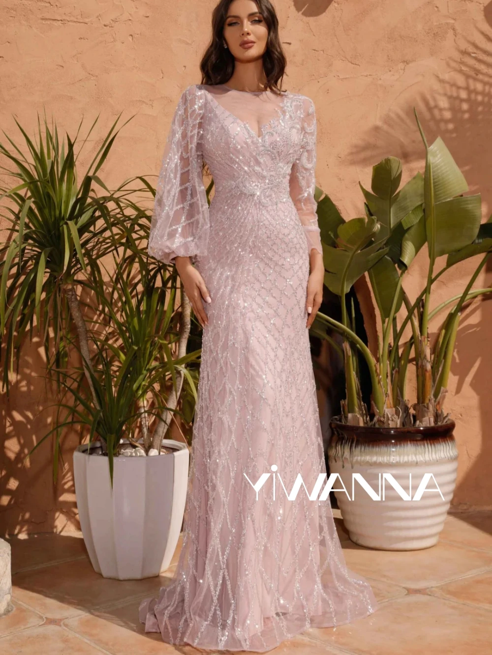 Glitter Sequin Beads Mother Of The Bride Dress For Wedding Modest Long Sleeve Prom Dress Pink Tulle Long Evening Gown Customized
Glitter Sequin Beads Mother Of The Bride Dress For Wedding Modest Long Sleeve Prom Dress Pink Tulle Long Evening Gown Customized