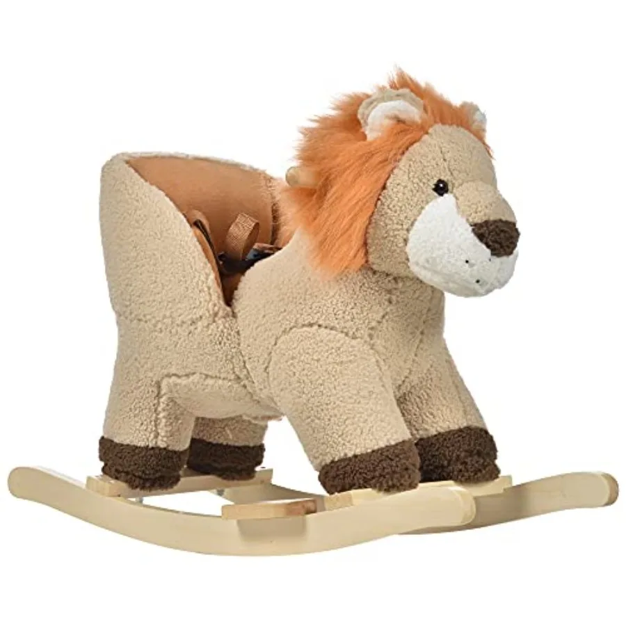 Baby Rocking Horse Lion with Sound Plush Stuffed Rocking Animals Wooden Rocking Horse with Seat Belt for -36 Months Boys and Gi
Baby Rocking Horse Lion with Sound Plush Stuffed Rocking Animals Wooden Rocking Horse with Seat Belt for -36 Months Boys and Gi