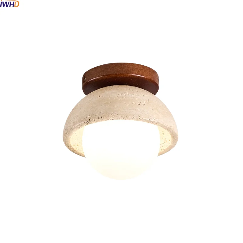IWHD Nordic Modern Decor LED Ceiling Light Hallway Living Room Yellow Stone Wood White Ball Luxury Ceiling Lamp Lamparas Techo
IWHD Nordic Modern Decor LED Ceiling Light Hallway Living Room Yellow Stone Wood White Ball Luxury Ceiling Lamp Lamparas Techo
