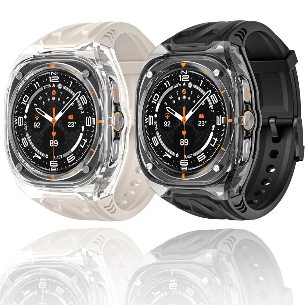 PC Case+TPU soft silicone Band for Samsung Galaxy Watch Ultra 47mm Comfortable Breatahble Strap Suitable for Galaxy Watch Ultra
PC Case+TPU soft silicone Band for Samsung Galaxy Watch Ultra 47mm Comfortable Breatahble Strap Suitable for Galaxy Watch Ultra