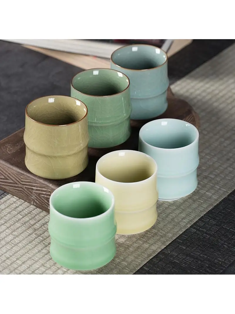 Luan Bamboo Section Cerc Cup Six Colors Porcelain Brother Studio Guest Home Office Large Tea Water Cup China Made
Luan Bamboo Section Cerc Cup Six Colors Porcelain Brother Studio Guest Home Office Large Tea Water Cup China Made