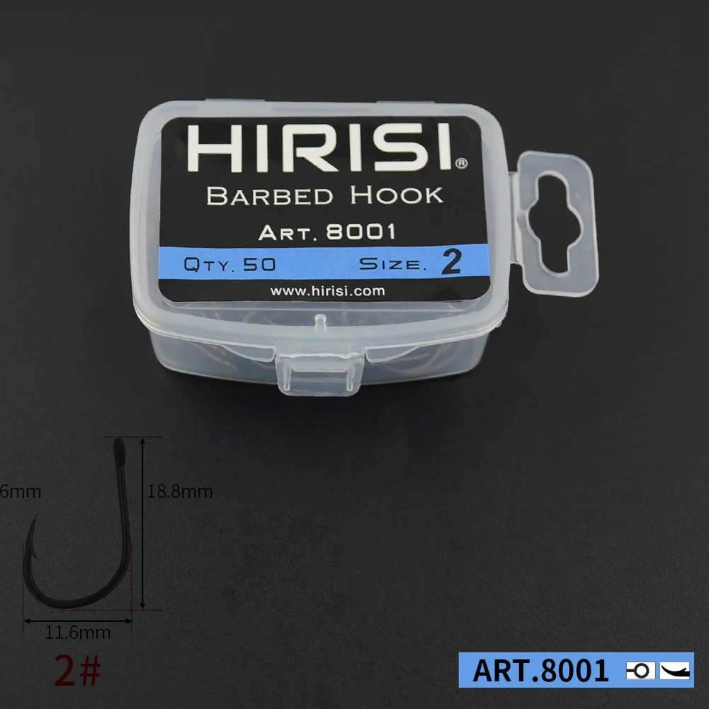 Barb Fishing Hooks Top Professional 2/4/6/8 50pcs ART8001 Brand New Carp Rigs Fishhooks High Quality 50 Hooks/box
Barb Fishing Hooks Top Professional 2/4/6/8 50pcs ART8001 Brand New Carp Rigs Fishhooks High Quality 50 Hooks/box