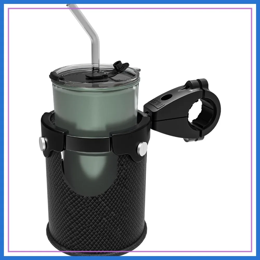 Heavy-Duty Motorcycle Cup Holder with 360° Swivel Ball Mount, Aluminum Drink Holder for 7/8"-1 1/4" Handlebars, Passenger Beverage Holder for Harley ATV UTV
Heavy-Duty Motorcycle Cup Holder with 360° Swivel Ball Mount, Aluminum Drink Holder for 7/8"-1 1/4" Handlebars, Passenger Beverage Holder for Harley ATV UTV