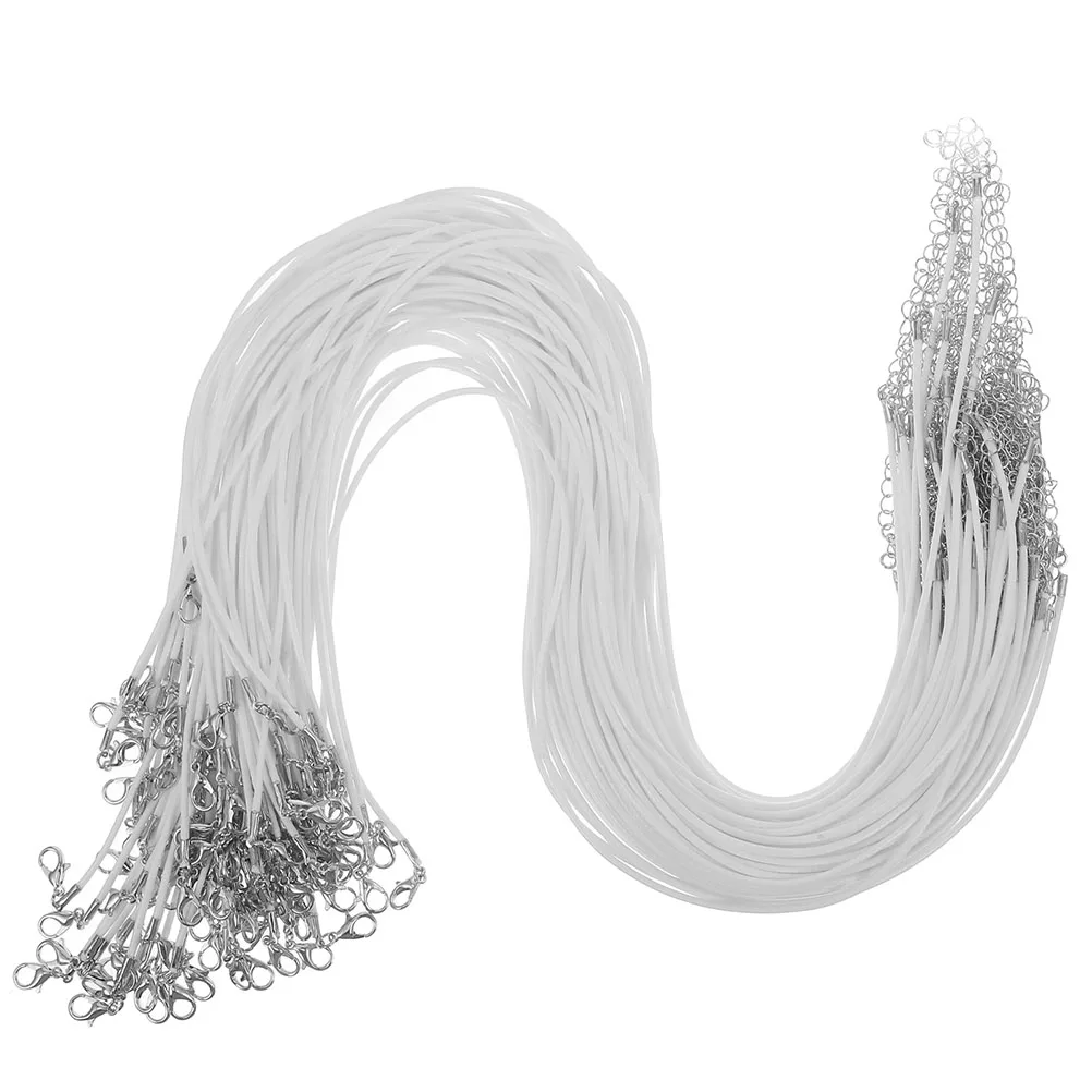 50pcs Wax Necklace Straps Durable For Jewelry Making With Clasp Pendant Charms Diy String Supplies Waxed Necklace Cord Clasp 
50pcs Wax Necklace Straps Durable For Jewelry Making With Clasp Pendant Charms Diy String Supplies Waxed Necklace Cord Clasp