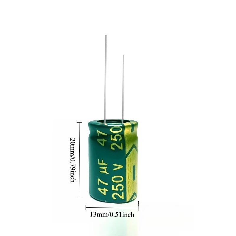 40pcs 250V 47uF Electrolytic Capacitor High Frequency Low ESR Long Life 13x20mm for Power Supply
40pcs 250V 47uF Electrolytic Capacitor High Frequency Low ESR Long Life 13x20mm for Power Supply