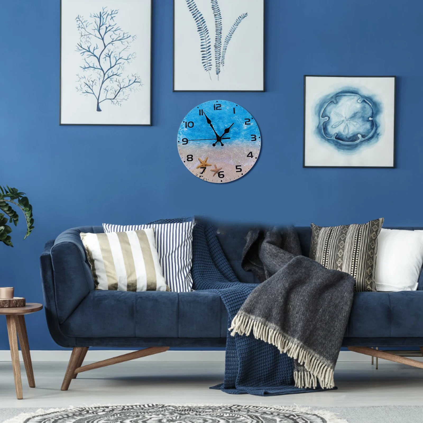 Beach Wall Clock Round Wooden Silent Living Room Bedroom Decor Mute Household Hanging Clock Wood Nautical Decoration
Beach Wall Clock Round Wooden Silent Living Room Bedroom Decor Mute Household Hanging Clock Wood Nautical Decoration