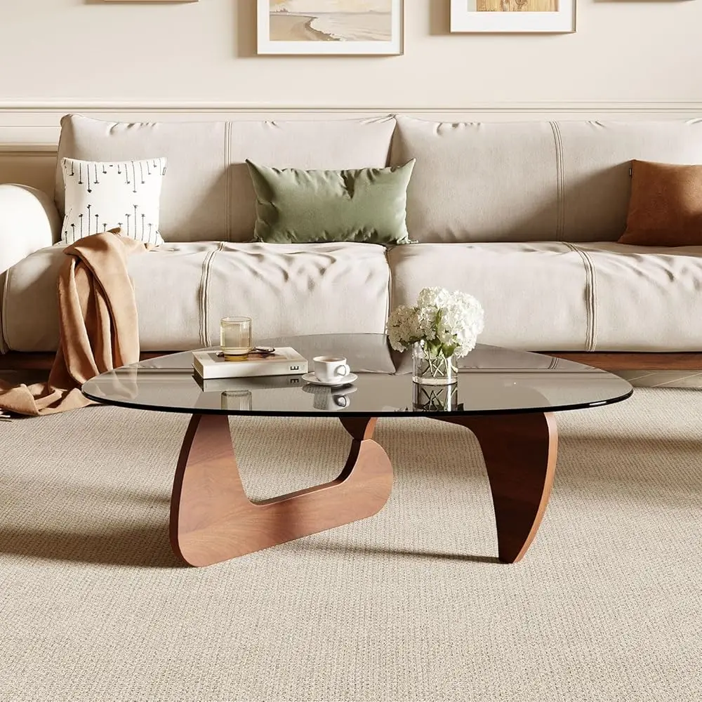Modern Coffee Table for Living Room and Small Spaces, 43.3\ x 29.5\ x 15.8\ Triangle Tempered Glass Table Top and Eco-Friendl
Modern Coffee Table for Living Room and Small Spaces, 43.3\ x 29.5\ x 15.8\ Triangle Tempered Glass Table Top and Eco-Friendl