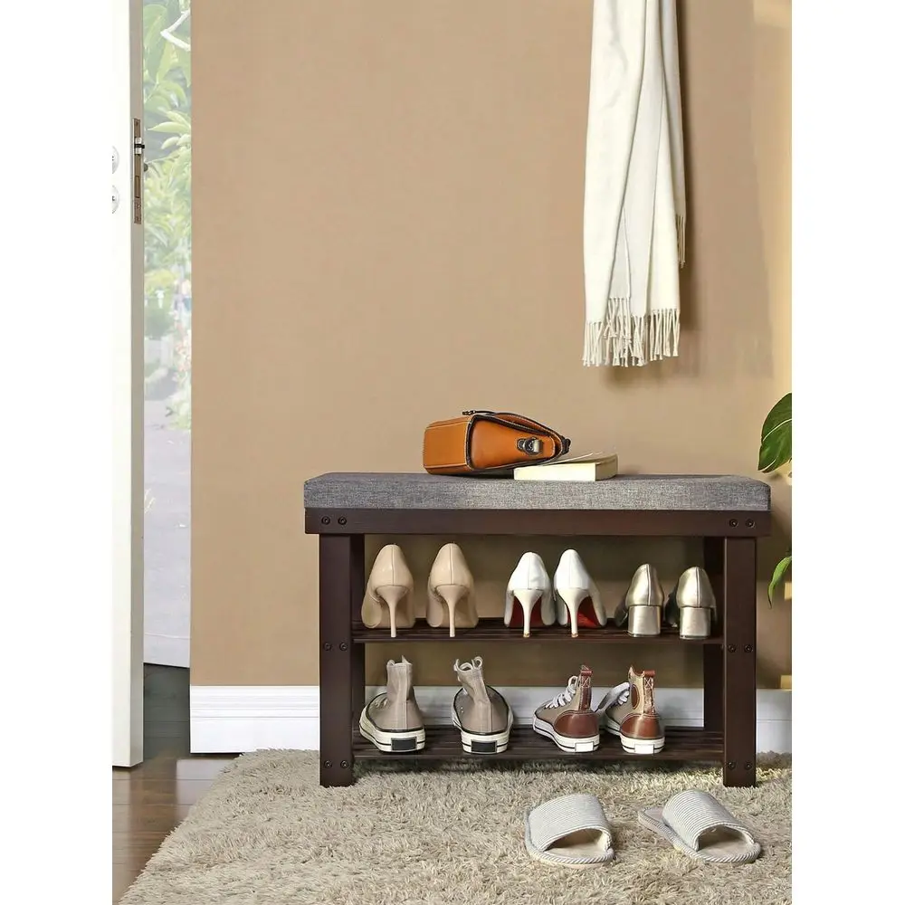 Bamboo Shoe Storage Bench, 2Tier Shoe Rack, Stable Shoe Organizer For Entryway, Living Room, Bench Seat Holds To 330 Lb, 11.
Bamboo Shoe Storage Bench, 2Tier Shoe Rack, Stable Shoe Organizer For Entryway, Living Room, Bench Seat Holds To 330 Lb, 11.