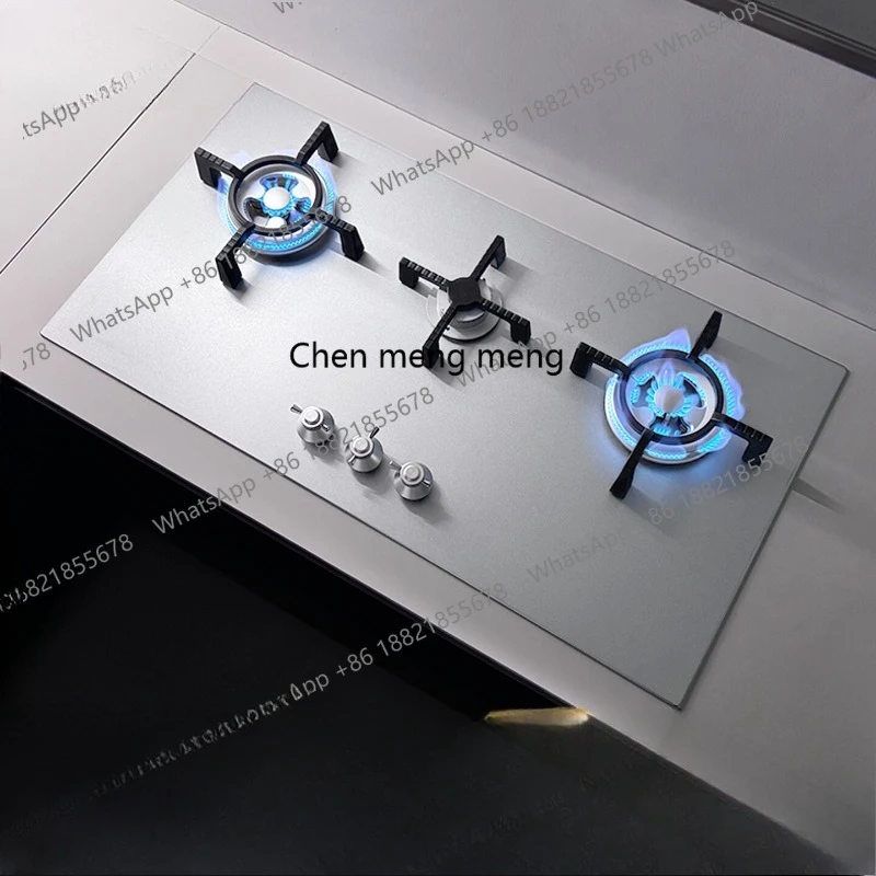 K6 stainless steel thickened 304 three-eye embedded gas stove multi-head stove
K6 stainless steel thickened 304 three-eye embedded gas stove multi-head stove