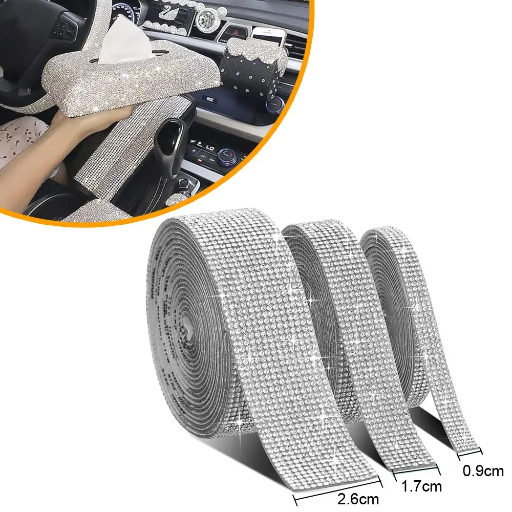 Rhinestone Diamond Sticker Self-Adhesive Crystal Ribbon Trim Tape Car Phone Decoration Arts Crafts Multifunctional Accessories
Rhinestone Diamond Sticker Self-Adhesive Crystal Ribbon Trim Tape Car Phone Decoration Arts Crafts Multifunctional Accessories