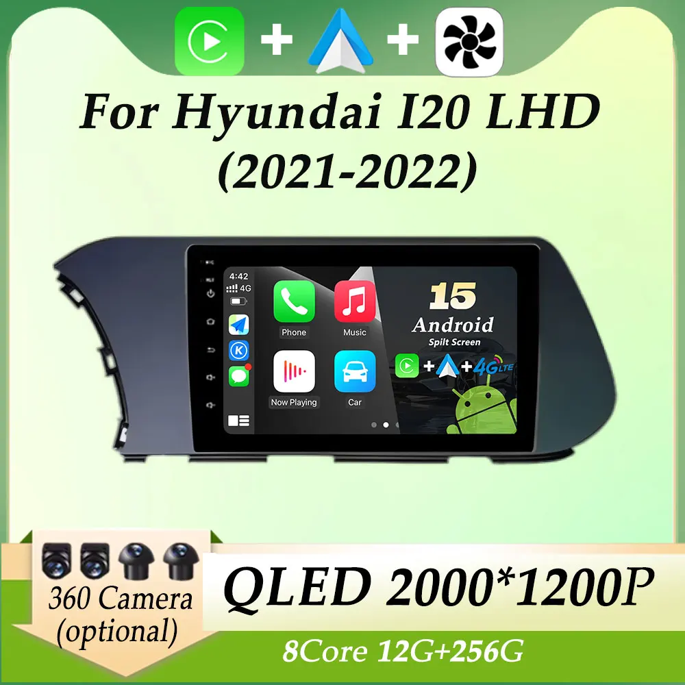 For Hyundai I20 LHD 2021 - 2022 Car Radio Video Audio Multimedia Player HD Screen Carplay Android Auto GPS Navi Split Screen BT
For Hyundai I20 LHD 2021 - 2022 Car Radio Video Audio Multimedia Player HD Screen Carplay Android Auto GPS Navi Split Screen BT