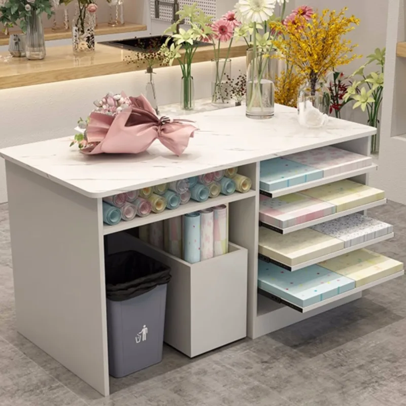 Flower bar checkout page Wrapping paper Storage cabinet table shop special flower arrangement console
Flower bar checkout page Wrapping paper Storage cabinet table shop special flower arrangement console