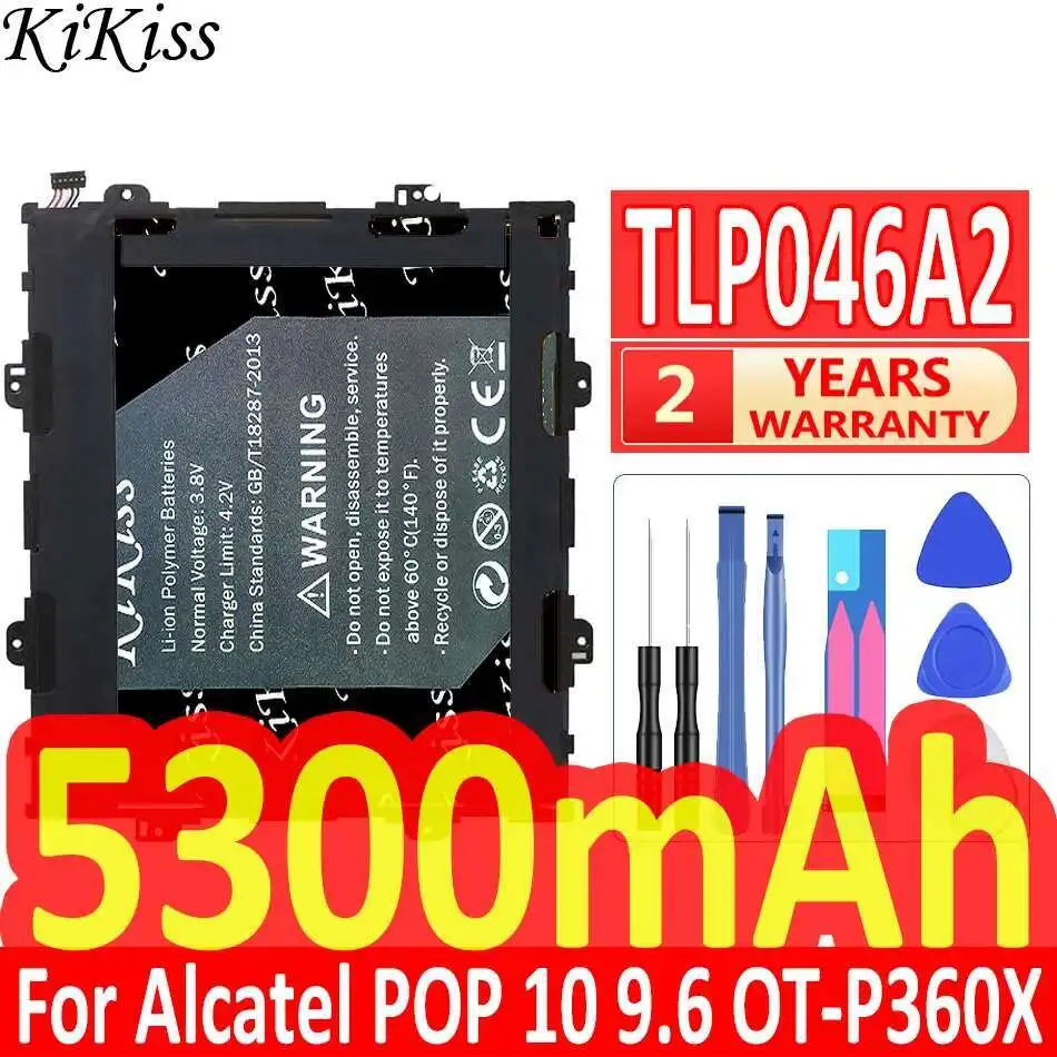 Tablet Battery TLP046A2 5300mAh For Alcatel Onetouch Pop 10, Onetouch Pop 10 9.6 , Onetouch Pop 10 9.6, OT-P360X
Tablet Battery TLP046A2 5300mAh For Alcatel Onetouch Pop 10, Onetouch Pop 10 9.6 , Onetouch Pop 10 9.6, OT-P360X