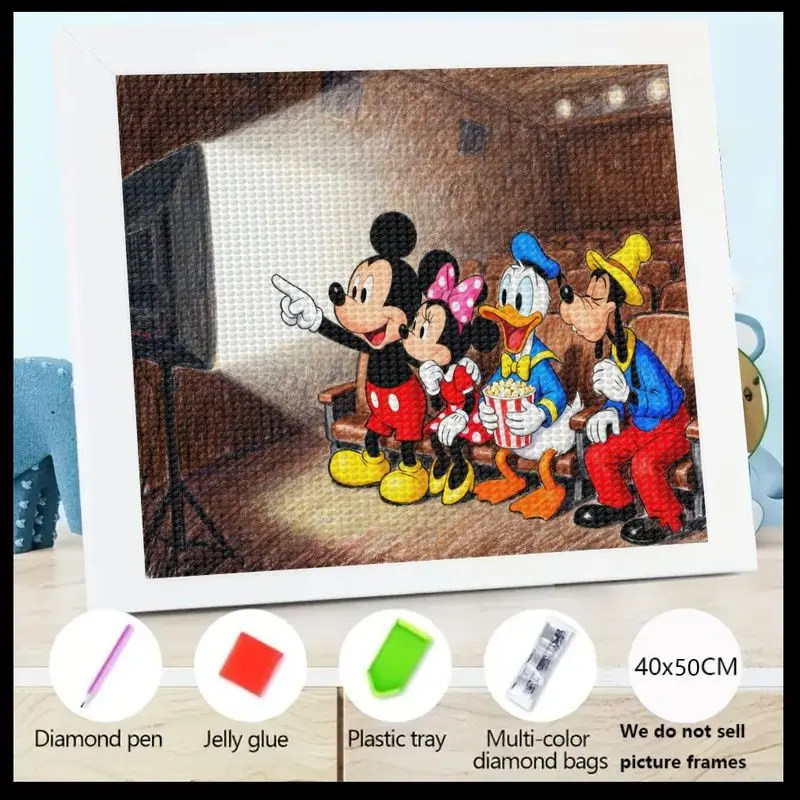 1PC 5D DIY Diamond Painting Kit, Disney Mickey Mouse Minnie Donald Goofy Watching Movie Cinema Scene Full Drill Crystal Gem Art,
1PC 5D DIY Diamond Painting Kit, Disney Mickey Mouse Minnie Donald Goofy Watching Movie Cinema Scene Full Drill Crystal Gem Art,
