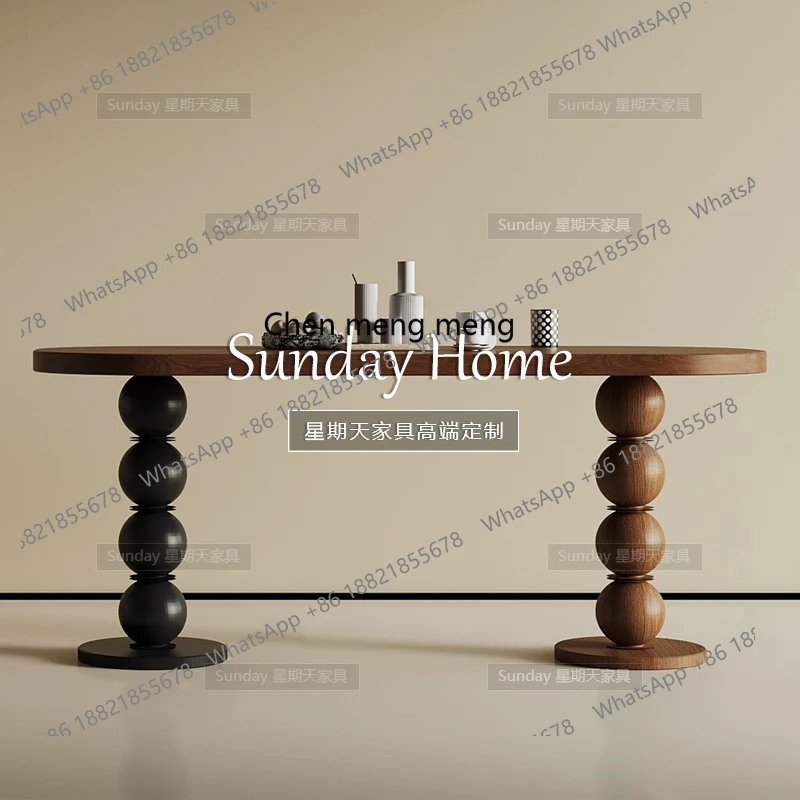 Средневековый римский обеденный стол из цельного дерева, обеденный стол контрастного цвета, овальный бытовой обеденный стол на ножках
Средневековый римский обеденный стол из цельного дерева, обеденный стол контрастного цвета, овальный бытовой обеденный стол на ножках