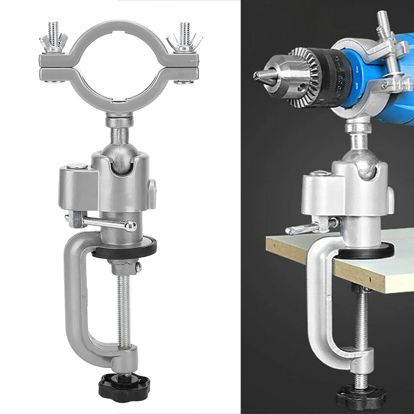 Electric Drill Clamp Tool Accessories, Electric Drill Stand Universal Aluminum Alloy Clamp Bracket Power Tool Accessories
Electric Drill Clamp Tool Accessories, Electric Drill Stand Universal Aluminum Alloy Clamp Bracket Power Tool Accessories