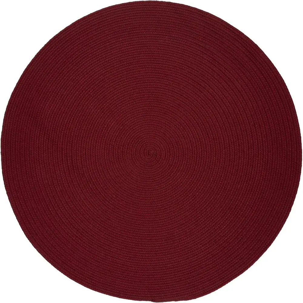 Solid Braided Reversible Rug, Indoor/Outdoor Washable, Colonial Red, 8' Round
Solid Braided Reversible Rug, Indoor/Outdoor Washable, Colonial Red, 8' Round