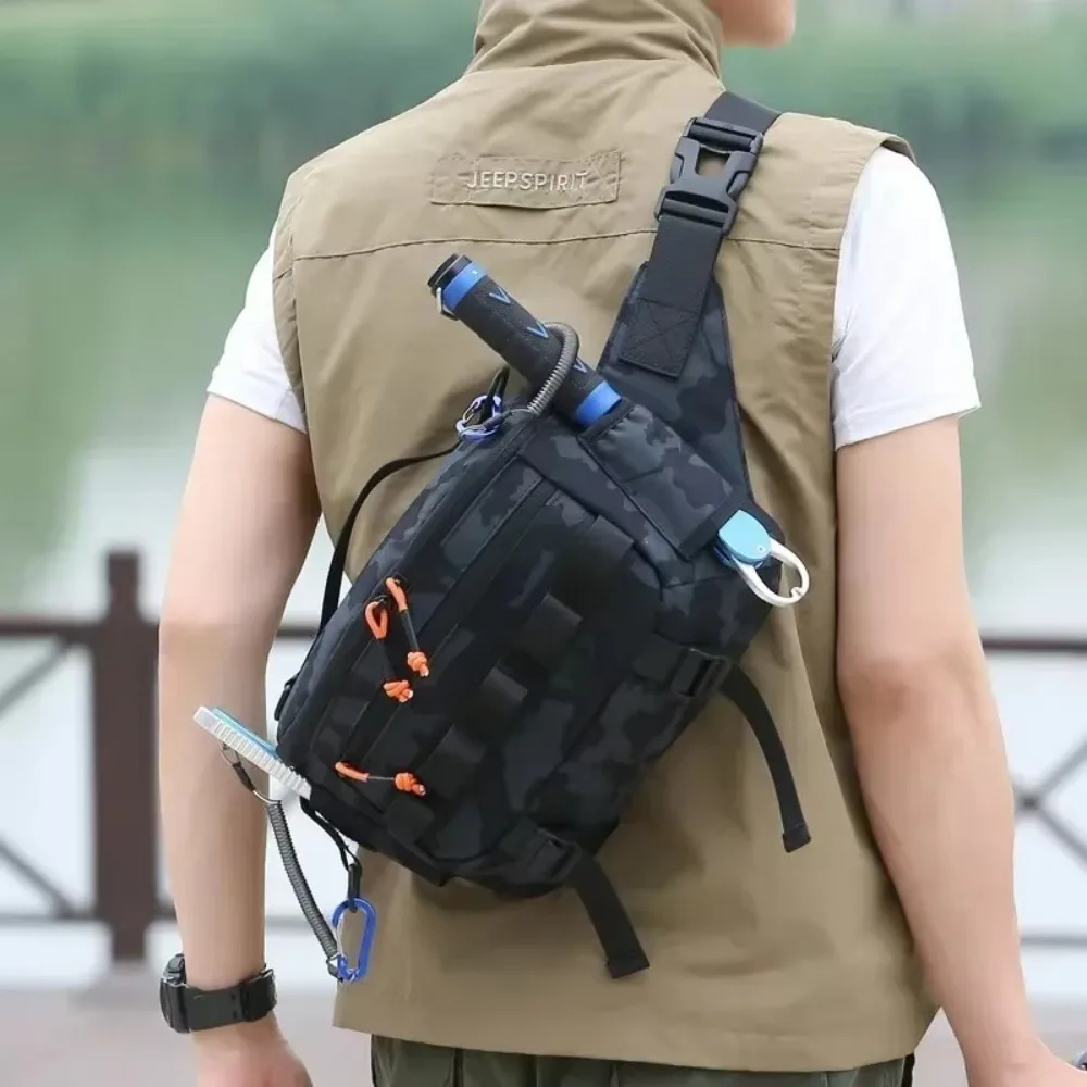 Multi Purpose Sling Fishing Backpack Bag Waterproof Large Capacity Fishing Tackle Storage Bag Double layer Outdoor Shoulder Bag
Multi Purpose Sling Fishing Backpack Bag Waterproof Large Capacity Fishing Tackle Storage Bag Double layer Outdoor Shoulder Bag