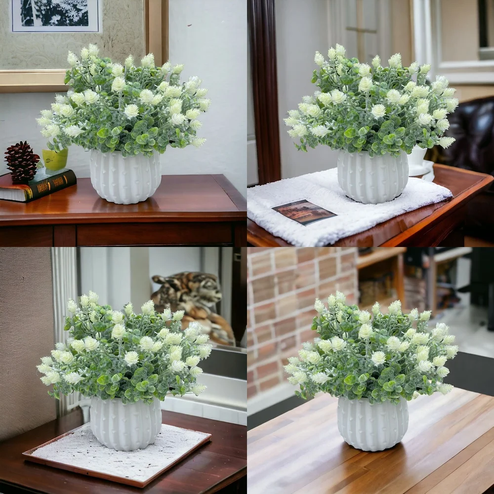 Mini Artificial Plants for Home Decor Mixed Fake Flowers in Pot with Realistic Water Effect Indoor Garden Arrangement Small Faux
Mini Artificial Plants for Home Decor Mixed Fake Flowers in Pot with Realistic Water Effect Indoor Garden Arrangement Small Faux