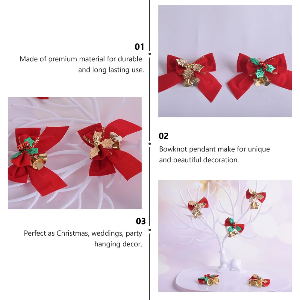 20 PCS Christmas Bow Ornaments Xmas Tree Hanging Decorations Bowknot Flocking Cloth
20 PCS Christmas Bow Ornaments Xmas Tree Hanging Decorations Bowknot Flocking Cloth