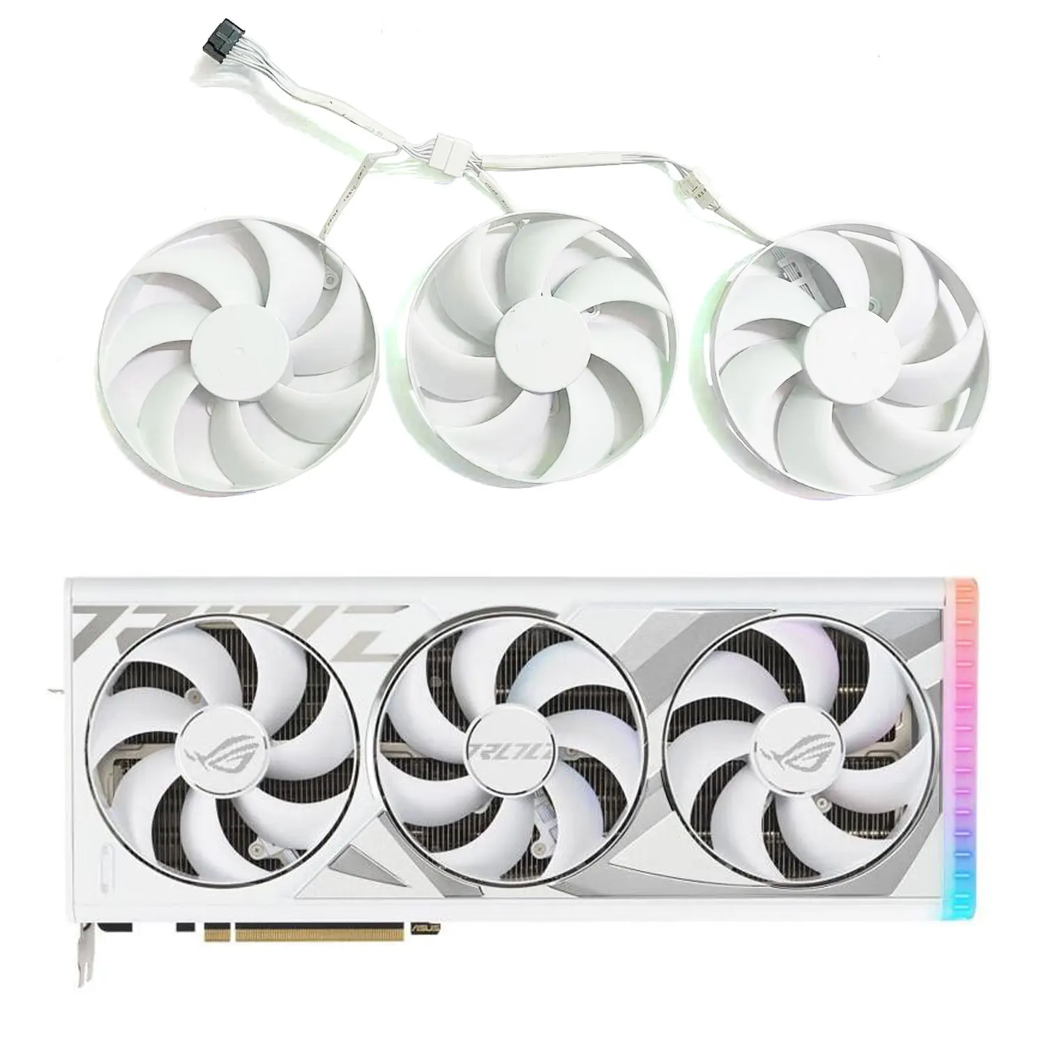 Original T129215BU CF1015U12D RTX4080 4090 GPU Fan for Asus Rog Strix GeForce RTX 4080 RTX 4090 White OC Version Cooling
Original T129215BU CF1015U12D RTX4080 4090 GPU Fan for Asus Rog Strix GeForce RTX 4080 RTX 4090 White OC Version Cooling