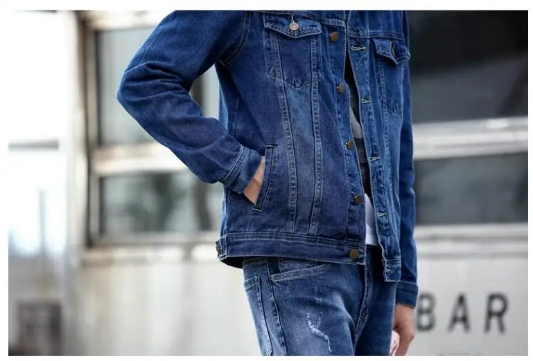 Summer New Men Pure Colour Denim Jacket Single-breasted Lapel Daily Casual Coats 82 S825ea815f7434c469cca5324befc40c9v