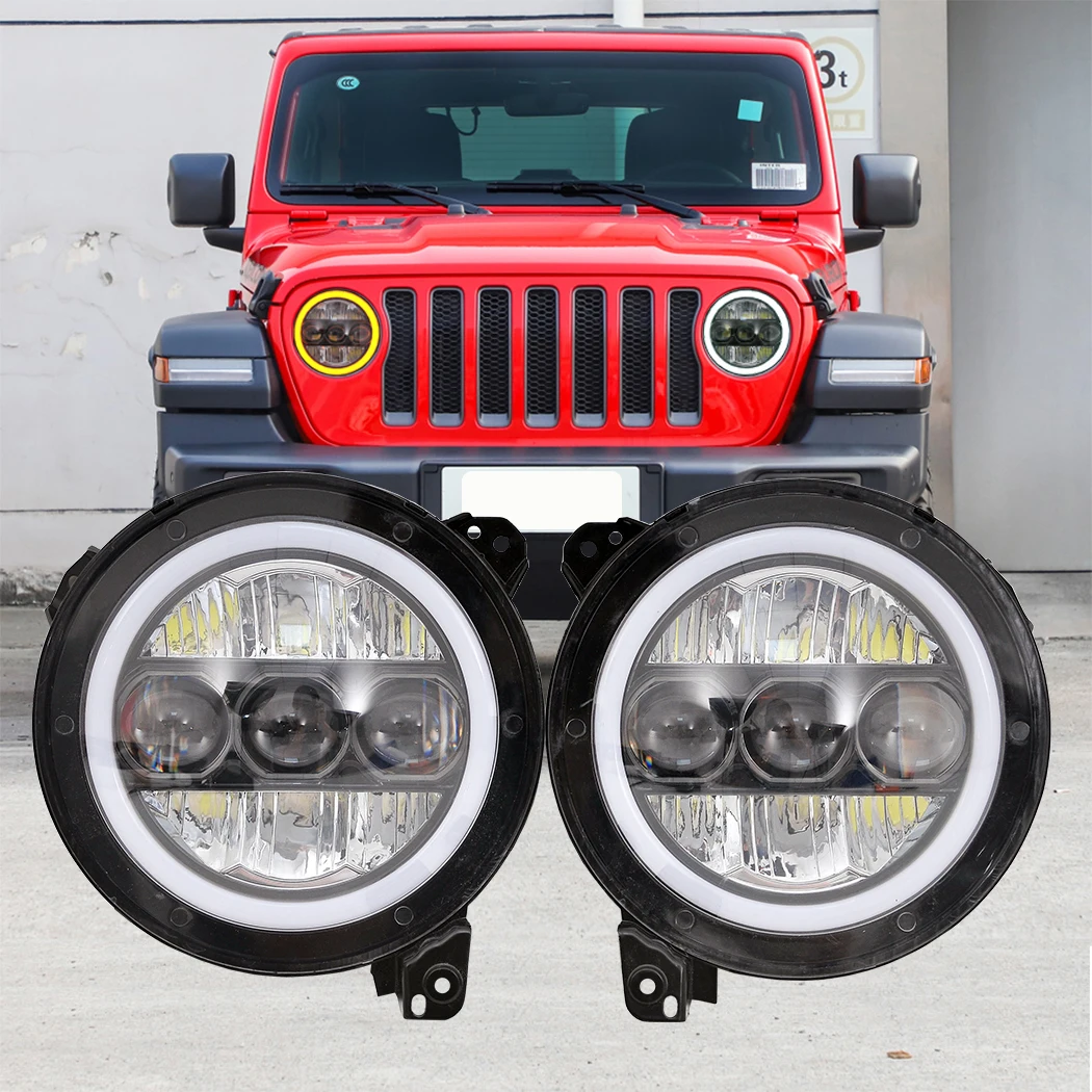 Fit For Jeep Wrangler JL 2018 2019 2020 2021 2022 9 Inch Round LED Headlights with DRL,Headlamp Replacement
Fit For Jeep Wrangler JL 2018 2019 2020 2021 2022 9 Inch Round LED Headlights with DRL,Headlamp Replacement