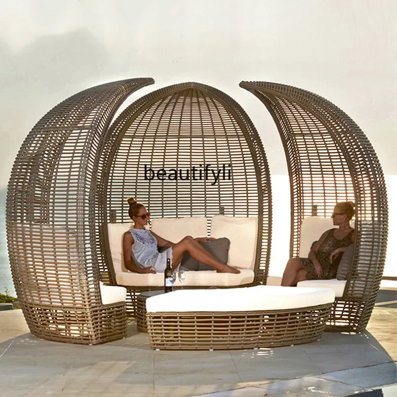 Outdoor rattan sofa combination courtyard garden outdoor furniture hotel homestay swimming open-air balcony bed
Outdoor rattan sofa combination courtyard garden outdoor furniture hotel homestay swimming open-air balcony bed